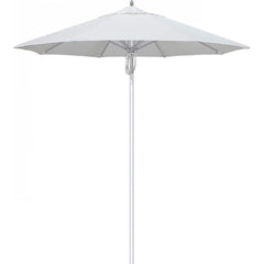California Umbrella - Patio Umbrellas; Umbrella Diameter (Inch): 90 ; Height (Feet): 8.666 ; Fabric Color: Natural ; Base Included: No ; Frame Material: Aluminum ; Frame Color: Silver - Exact Tooling