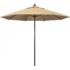 California Umbrella - Patio Umbrellas; Umbrella Diameter (Inch): 108 ; Height (Feet): 8.750 ; Fabric Color: Pacifica Beige ; Base Included: No ; Frame Material: Aluminum ; Frame Color: Black - Exact Tooling