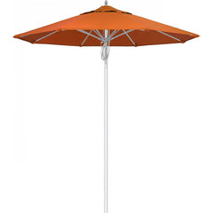 California Umbrella - Patio Umbrellas; Umbrella Diameter (Inch): 90 ; Height (Feet): 8.666 ; Fabric Color: Tuscan ; Base Included: No ; Frame Material: Aluminum ; Frame Color: Silver - Exact Tooling