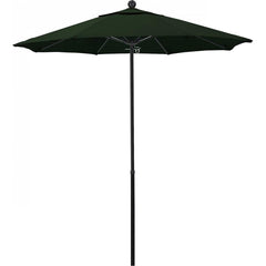 California Umbrella - Patio Umbrellas; Umbrella Diameter (Inch): 90 ; Height (Feet): 7.750 ; Fabric Color: Hunter Green ; Base Included: No ; Frame Material: Fiberglass-reinforced Nylon ; Frame Color: Black - Exact Tooling