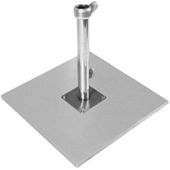 California Umbrella - Patio Furniture Parts & Accessories; Type: Galvanized Steel Plate ; Material: Steel/Polycarbonate ; Color/Finish: Silver ; Height (Inch): 12 ; Width (Decimal Inch): 19.7500 ; Length (Decimal Inch): 19.7500 - Exact Tooling