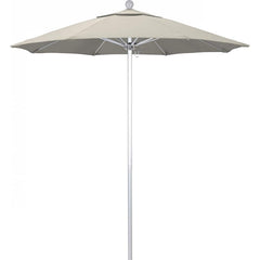 California Umbrella - Patio Umbrellas; Umbrella Diameter (Inch): 90 ; Height (Feet): 8.000 ; Fabric Color: Antique Beige ; Base Included: No ; Frame Material: Aluminum ; Frame Color: Silver - Exact Tooling