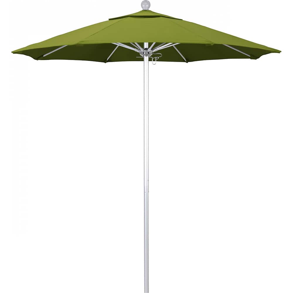 California Umbrella - Patio Umbrellas; Umbrella Diameter (Inch): 90 ; Height (Feet): 8.000 ; Fabric Color: Kiwi ; Base Included: No ; Frame Material: Aluminum ; Frame Color: Silver - Exact Tooling