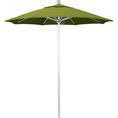 California Umbrella - Patio Umbrellas; Umbrella Diameter (Inch): 90 ; Height (Feet): 8.000 ; Fabric Color: Kiwi ; Base Included: No ; Frame Material: Aluminum ; Frame Color: Silver - Exact Tooling