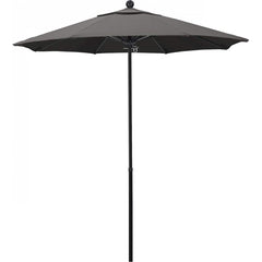 California Umbrella - Patio Umbrellas; Umbrella Diameter (Inch): 90 ; Height (Feet): 7.750 ; Fabric Color: Pacifica Taupe ; Base Included: No ; Frame Material: Aluminum ; Frame Color: Black - Exact Tooling