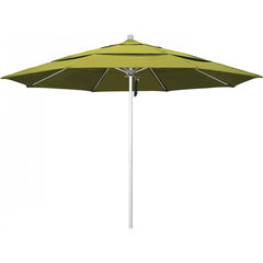 California Umbrella - Patio Umbrellas; Umbrella Diameter (Inch): 132 ; Height (Feet): 8.916 ; Fabric Color: Kiwi ; Base Included: No ; Frame Material: Aluminum ; Frame Color: Silver - Exact Tooling