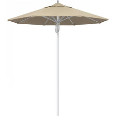 California Umbrella - Patio Umbrellas; Umbrella Diameter (Inch): 90 ; Height (Feet): 8.666 ; Fabric Color: Antique Beige ; Base Included: No ; Frame Material: Aluminum ; Frame Color: Silver - Exact Tooling