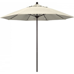 California Umbrella - Patio Umbrellas; Umbrella Diameter (Inch): 108 ; Height (Feet): 8.583 ; Fabric Color: Antique Beige ; Base Included: No ; Frame Material: Aluminum ; Frame Color: Bronze - Exact Tooling