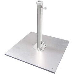 California Umbrella - Patio Furniture Parts & Accessories; Type: Galvanized Steel Plate ; Material: Steel/Polycarbonate ; Color/Finish: Silver ; Height (Inch): 24 ; Width (Decimal Inch): 23.6000 ; Length (Decimal Inch): 23.6000 - Exact Tooling