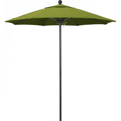 California Umbrella - Patio Umbrellas; Umbrella Diameter (Inch): 90 ; Height (Feet): 8.000 ; Fabric Color: Kiwi ; Base Included: No ; Frame Material: Aluminum ; Frame Color: Bronze - Exact Tooling