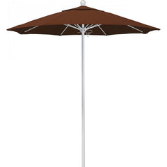 California Umbrella - Patio Umbrellas; Umbrella Diameter (Inch): 90 ; Height (Feet): 8.000 ; Fabric Color: Terracotta ; Base Included: No ; Frame Material: Aluminum ; Frame Color: White - Exact Tooling