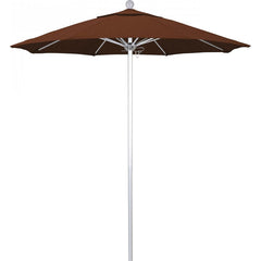 California Umbrella - Patio Umbrellas; Umbrella Diameter (Inch): 90 ; Height (Feet): 8.000 ; Fabric Color: Terracotta ; Base Included: No ; Frame Material: Aluminum ; Frame Color: Silver - Exact Tooling