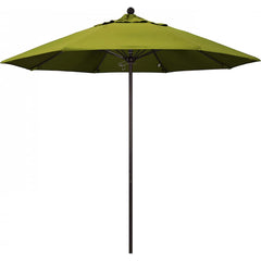 California Umbrella - Patio Umbrellas; Umbrella Diameter (Inch): 108 ; Height (Feet): 8.583 ; Fabric Color: Kiwi ; Base Included: No ; Frame Material: Aluminum ; Frame Color: Bronze - Exact Tooling