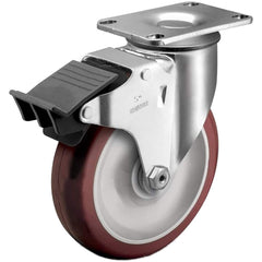 Linco - Standard Casters; Mount: Top Plate ; Style: Swivel ; Wheel Diameter: 3-1/2 (Inch); Wheel Width: 1-1/4 (Inch); Overall Height (Inch): 4-11/16 ; Load Capacity (Lb.): 250.000 - Exact Tooling