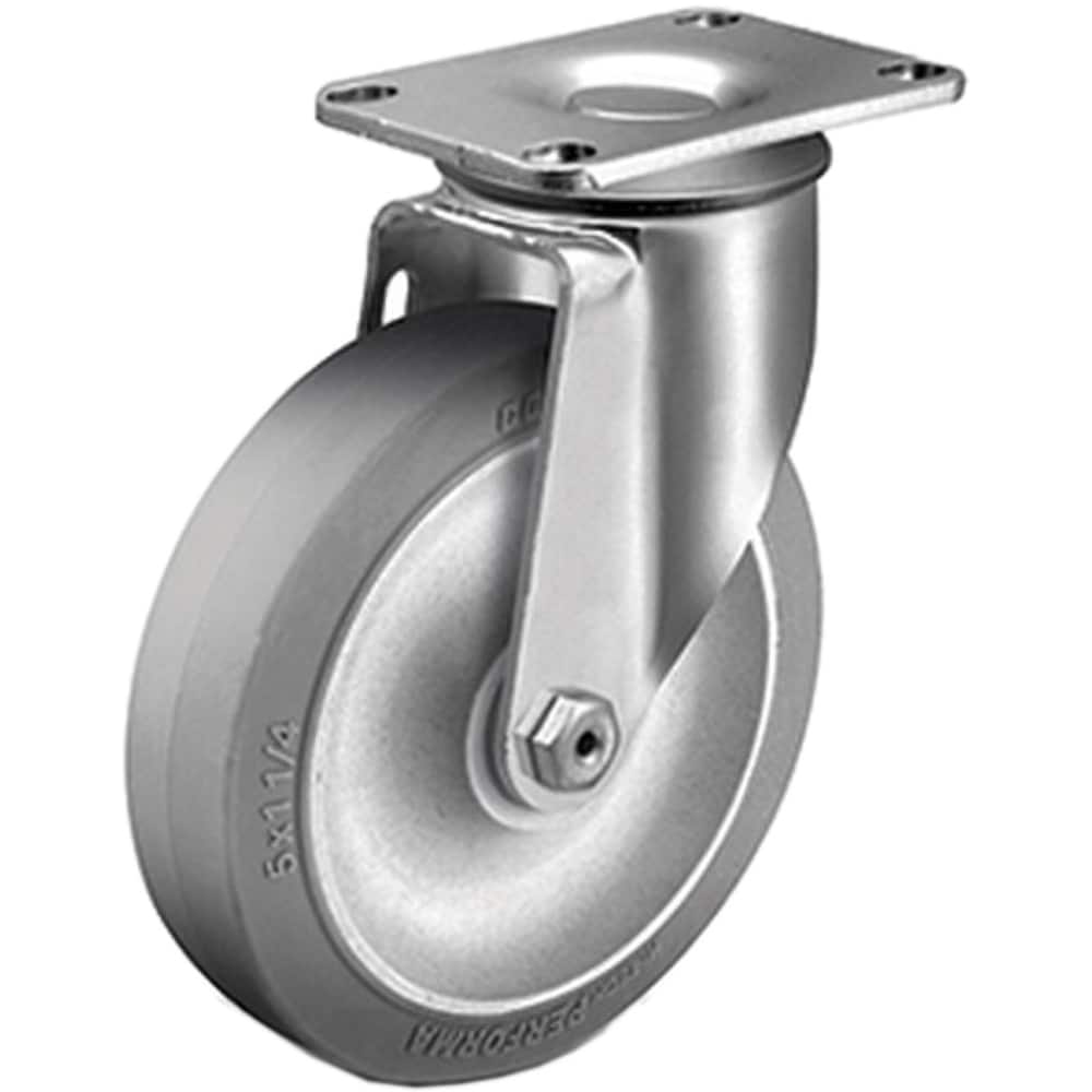 Linco - Standard Casters; Mount: Top Plate ; Style: Swivel ; Wheel Diameter: 3-1/2 (Inch); Wheel Width: 1-1/4 (Inch); Overall Height (Inch): 4-11/16 ; Load Capacity (Lb.): 250.000 - Exact Tooling