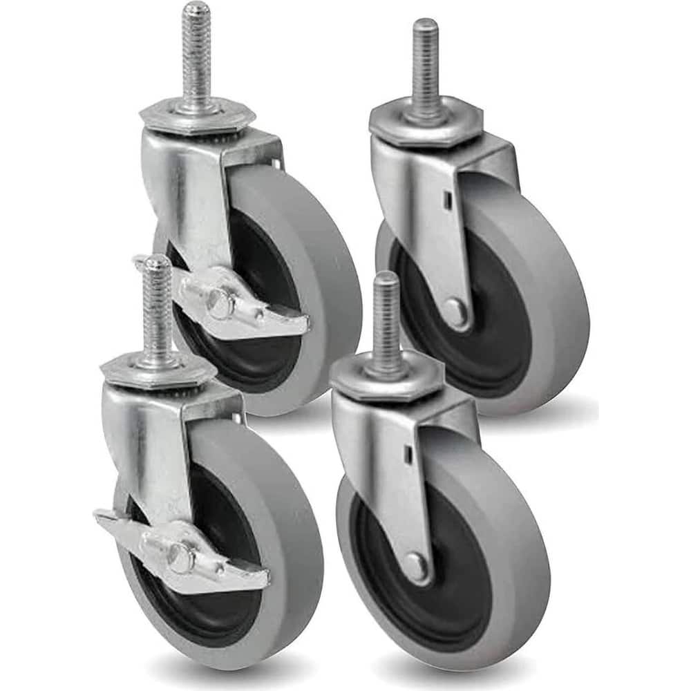 Linco - Standard Casters; Mount: Threaded Stem ; Style: Swivel ; Wheel Diameter: 3 (Inch); Wheel Width: 13/16 (Inch); Overall Height (Inch): 4 ; Load Capacity (Lb.): 440.000 - Exact Tooling
