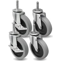 Linco - Standard Casters; Mount: Threaded Stem ; Style: Swivel ; Wheel Diameter: 3 (Inch); Wheel Width: 13/16 (Inch); Overall Height (Inch): 4 ; Load Capacity (Lb.): 440.000 - Exact Tooling