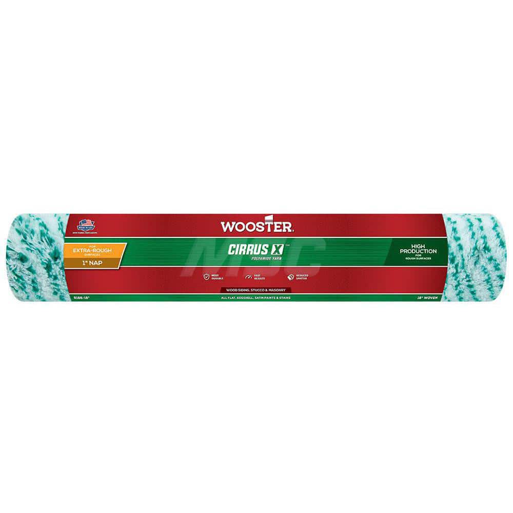 Wooster Brush - Paint Roller Covers; Type: Roller Cover ; Nap Size (Inch): 1 ; Nap Size (Decimal Inch): 1.0000 ; Width (Inch): 18 ; Texture: Extra-Rough ; Material: Polyamide Yarn - Exact Tooling