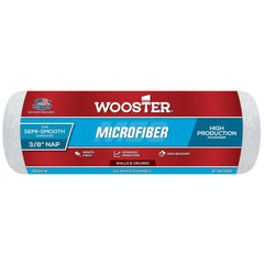Wooster Brush - Paint Roller Covers; Type: Roller Cover ; Nap Size (Inch): 3/8 ; Nap Size (Decimal Inch): 0.3750 ; Width (Inch): 9 ; Texture: Semi-Smooth ; Material: Microfiber - Exact Tooling