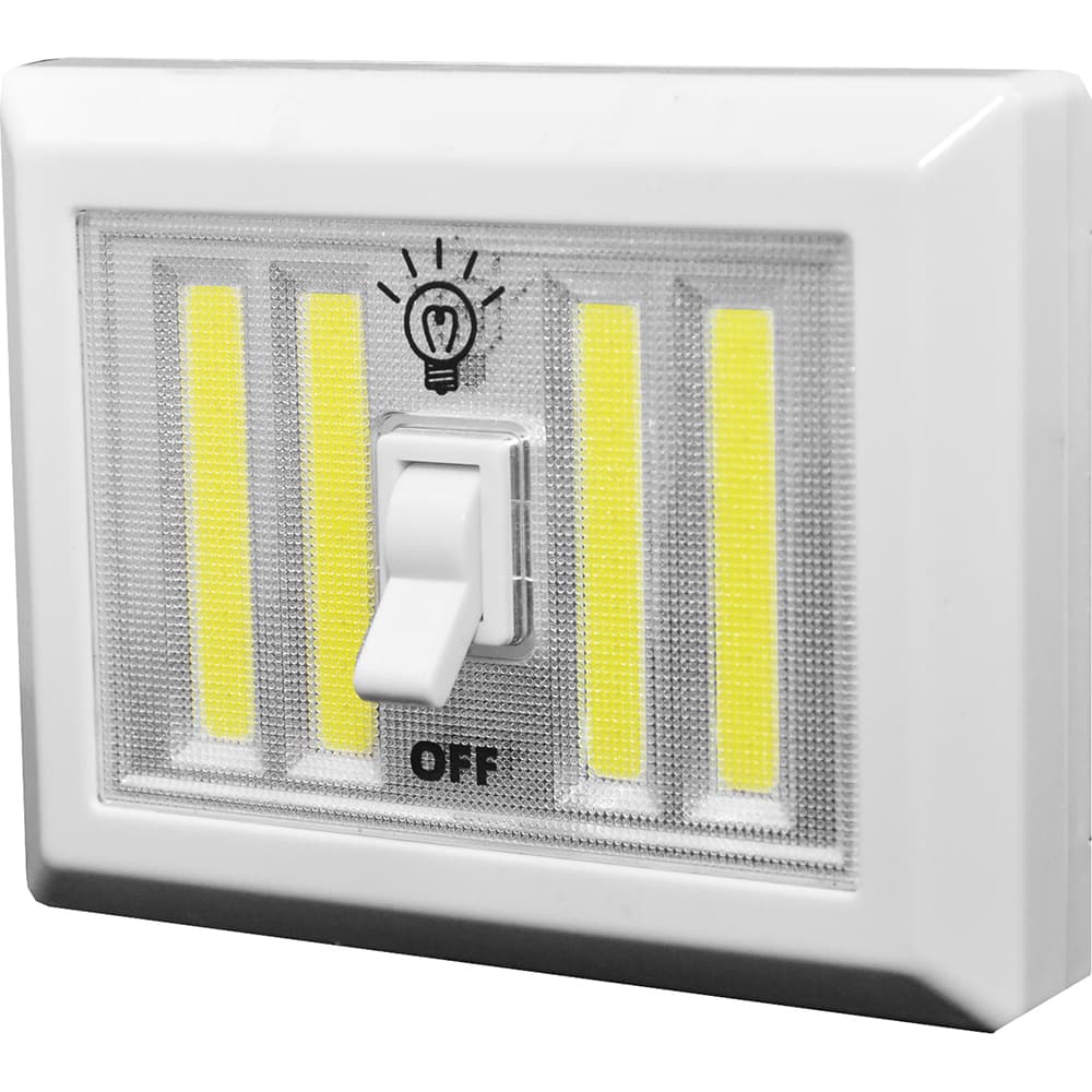 GoGreen Power - Flashlights; Type: Industrial/Tactical ; Bulb Type: LED ; Battery Size: AAA ; Rechargeable: Disposable ; Body Color: White ; Complete Light Output (Lumens): 400 - Exact Tooling