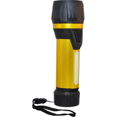 GoGreen Power - Flashlights; Type: Industrial/Tactical ; Bulb Type: LED ; Battery Size: D ; Rechargeable: Disposable ; Body Color: Yellow ; Complete Light Output (Lumens): 300 - Exact Tooling