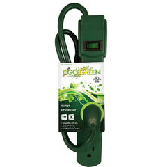GoGreen Power - Power Outlet Strips; Amperage: 15 ; Voltage: 125 ; Number of Outlets: 6 ; Material: Plastic ; Mounting Type: Floor ; Cord Length (Feet): 2.5 - Exact Tooling