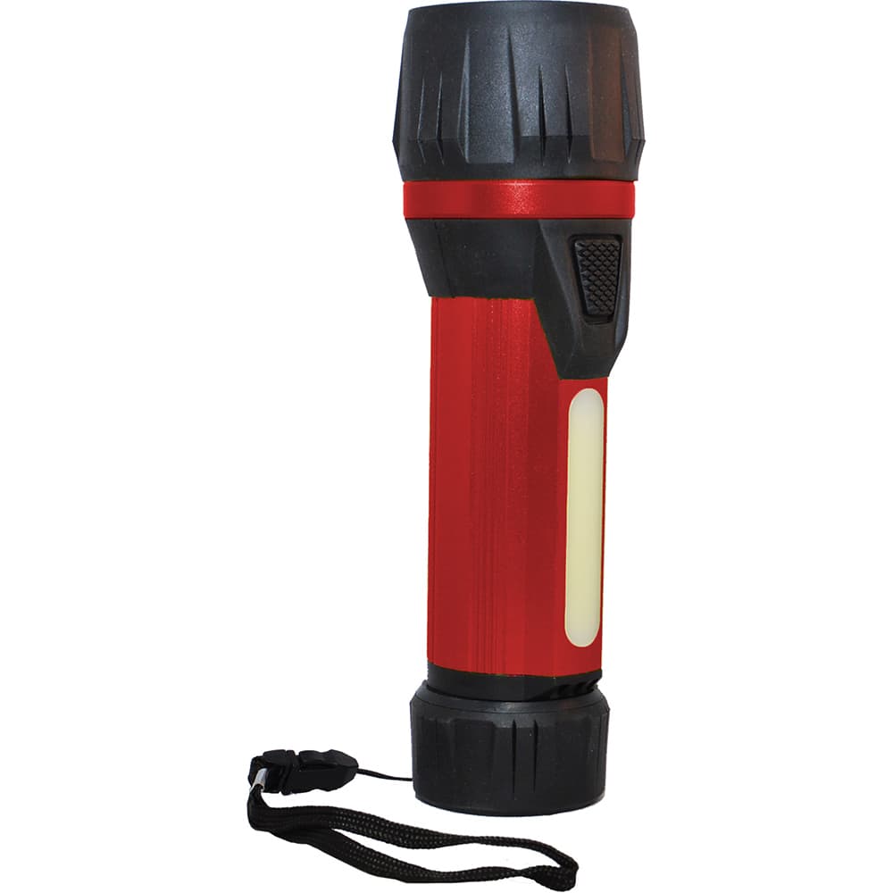 GoGreen Power - Flashlights; Type: Industrial/Tactical ; Bulb Type: LED ; Battery Size: D ; Rechargeable: Disposable ; Body Color: Red ; Complete Light Output (Lumens): 300 - Exact Tooling