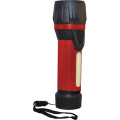 GoGreen Power - Flashlights; Type: Industrial/Tactical ; Bulb Type: LED ; Battery Size: D ; Rechargeable: Disposable ; Body Color: Red ; Complete Light Output (Lumens): 300 - Exact Tooling