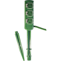 GoGreen Power - Power Cords; Cord Type: Replacement Cord ; Overall Length (Feet): 18 ; Cord Color: Green ; Amperage: 13 ; Voltage: 125 ; Wire Gauge/Number of Conductors: 18/2 - Exact Tooling