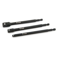 3 Piece 6″ Long Socket Adapter Set - Exact Tooling