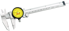 #120M-150 - 0 - 150mm Measuring Range (0.02mm Grad.) - Dial Caliper with Certification - Exact Tooling