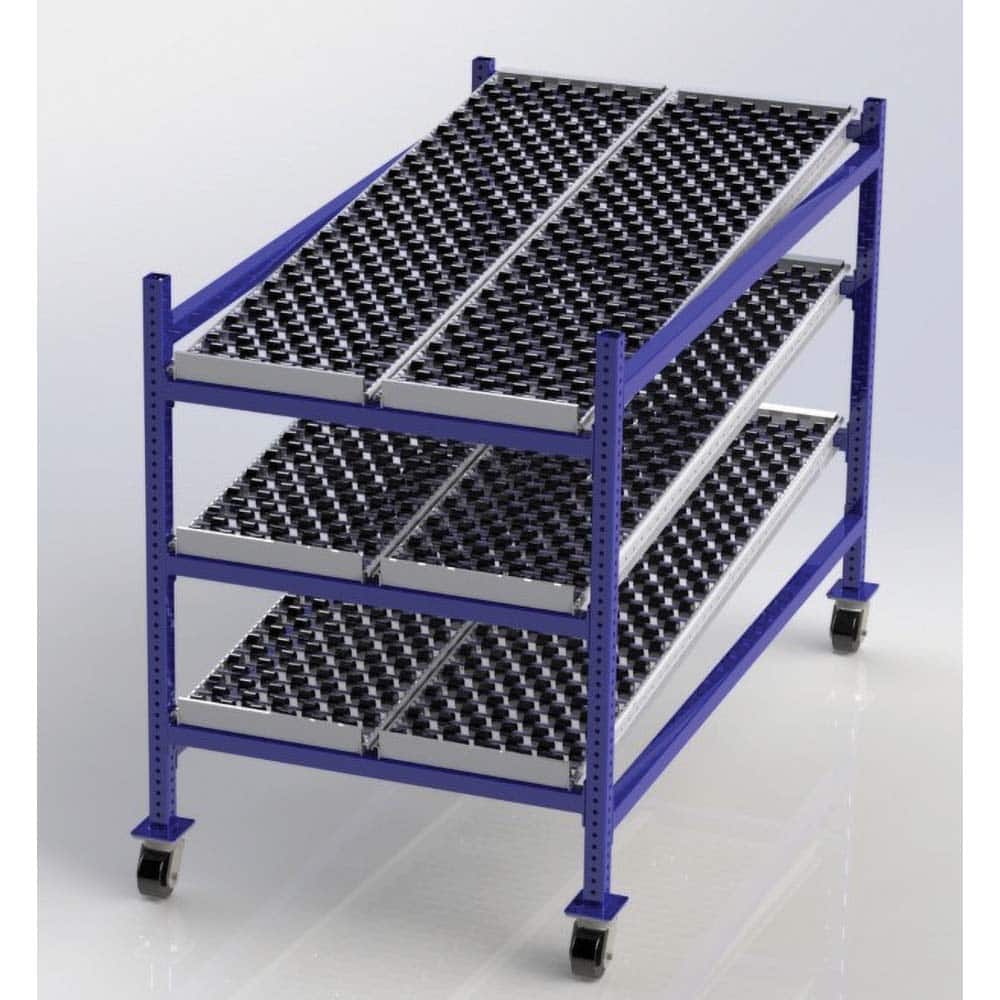 UNEX Manufacturing - Steel Shelving Type: Mobile Gravity Rack Starter or Add-On: Starter Unit - Exact Tooling