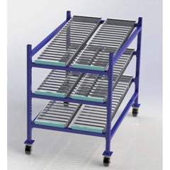 UNEX Manufacturing - Steel Shelving Type: Mobile Gravity Rack Starter or Add-On: Starter Unit - Exact Tooling