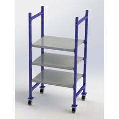 UNEX Manufacturing - Steel Shelving Type: Mobile Pick Tray Rack Starter or Add-On: Starter Unit - Exact Tooling