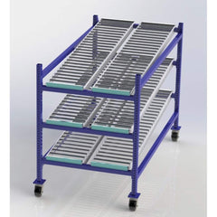 UNEX Manufacturing - Steel Shelving Type: Mobile Gravity Rack Starter or Add-On: Starter Unit - Exact Tooling