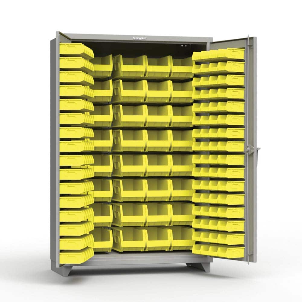 Strong Hold - Small Parts Cabinets Type: Bin Width (Inch): 48 - Exact Tooling