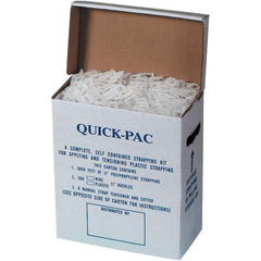 Value Collection - Strapping Kits Type: Polypropylene Strapping Kit Contents: 3000' of 1/2" Polypropylene; 300 Plastic Buckles; Tensioner; Cutter - Exact Tooling