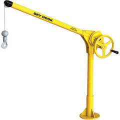 Sky Hook - 500 Lb Steel Lifting Hook Crane - Exact Tooling