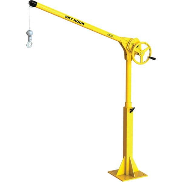 Sky Hook - 500 Lb Steel Lifting Hook Crane - Exact Tooling