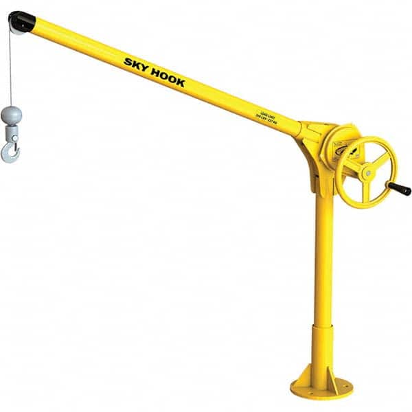 Sky Hook - 500 Lb Steel Lifting Hook Crane - Exact Tooling