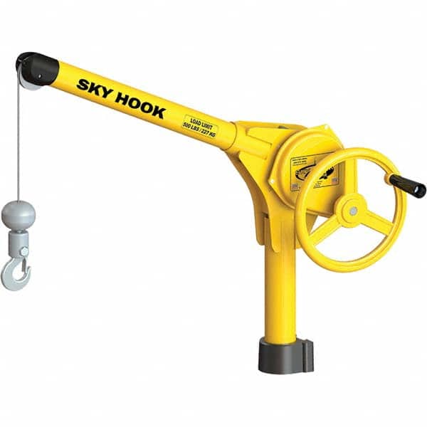 Sky Hook - 500 Lb Steel Lifting Hook Crane - Exact Tooling