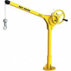 Sky Hook - 500 Lb Steel Lifting Hook Crane - Exact Tooling