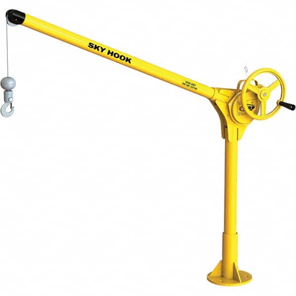 Sky Hook - 500 Lb Steel Lifting Hook Crane - Exact Tooling