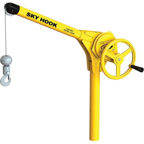 Sky Hook - 250 Lb Steel Lifting Hook Crane - Exact Tooling