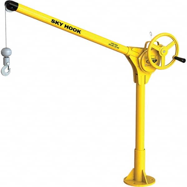 Sky Hook - 500 Lb Steel Lifting Hook Crane - Exact Tooling