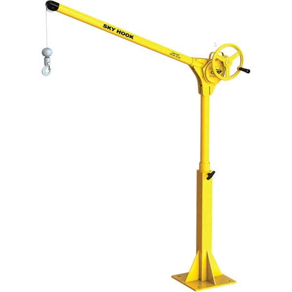 Sky Hook - 500 Lb Steel Lifting Hook Crane - Exact Tooling