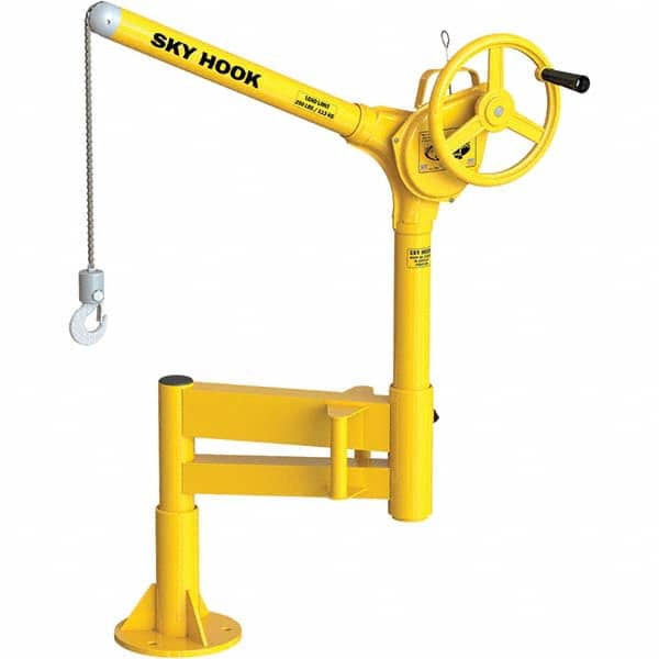 Sky Hook - 500 Lb Steel Lifting Hook Crane - Exact Tooling
