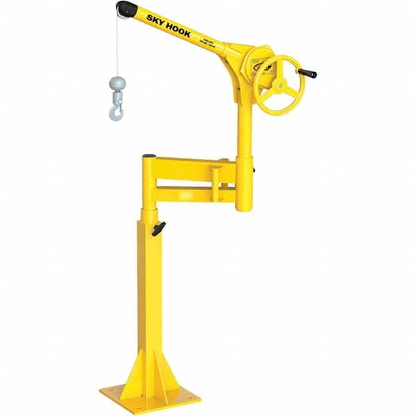 Sky Hook - 500 Lb Steel Lifting Hook Crane - Exact Tooling
