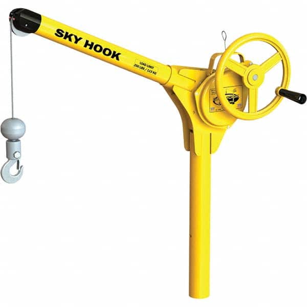 Sky Hook - 250 Lb Steel Lifting Hook Crane - Exact Tooling