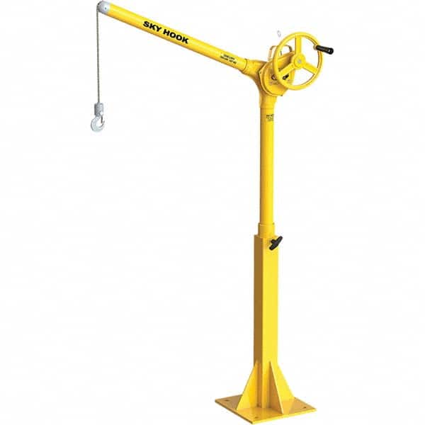 Sky Hook - 500 Lb Steel Lifting Hook Crane - Exact Tooling